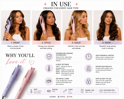 Automatic Electric Hair Curler and Waver Iron